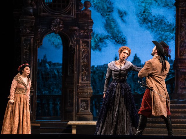 Sachie Ueshima, Emily Fons and Charles H. Eaton (from left) in "Don Giovanni."
